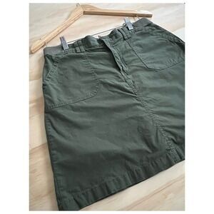Croft & Barrow Olive Cargo Skort Women's 8 | Utility Mini Skirt Shorts